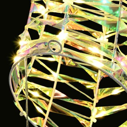 Дядо Коледа, който дърпа шейна Топло бяло PET