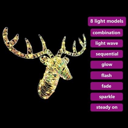 Дядо Коледа, който дърпа шейна Топло бяло PET