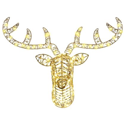 Дядо Коледа, който дърпа шейна Топло бяло PET