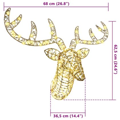 Дядо Коледа, който дърпа шейна Топло бяло PET