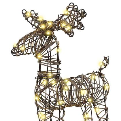 Дядо Коледа, който дърпа шейна Топло бяло Ратан