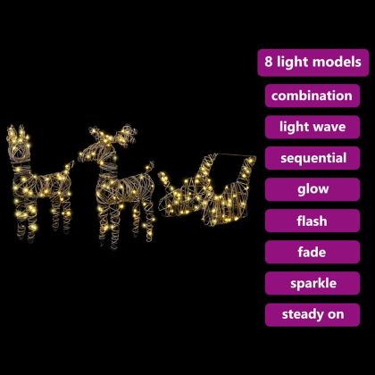 Дядо Коледа, който дърпа шейна Топло бяло Ратан