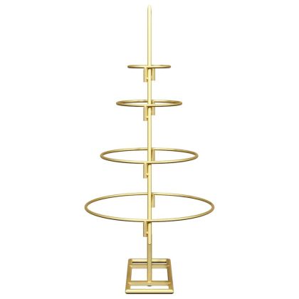 Метално коледно дърво Златист 60 cm Прахово покритие стомана