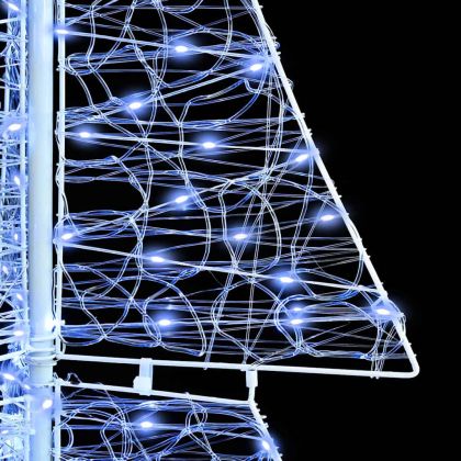 Коледно дърво с 240 LED светодиода Студено бяло 180 cm Акрил