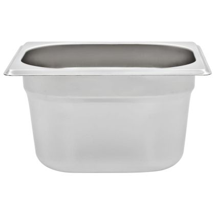 Гастронорм контейнери 12 бр GN 1/6 100 мм неръждаема стомана