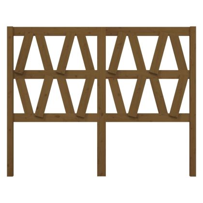 Горна табла за легло, меденокафява, 146x4x100 см, бор масив