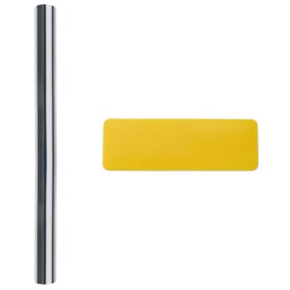 Соларни фолиа 5 бр статично отразяващ ефект сребристо PVC