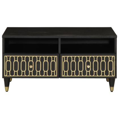 Маса за кафе, 80x54x40 см, мангово дърво масив