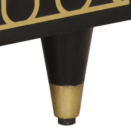 Маса за кафе, 80x54x40 см, мангово дърво масив