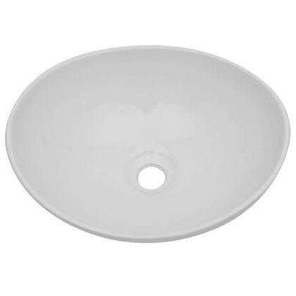 Комплект мебели за баня от две части, керамика, дъб