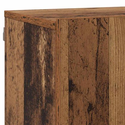 ТВ Единици Монтиране на стена 6 pcs Старо дърво Инженерно дърво