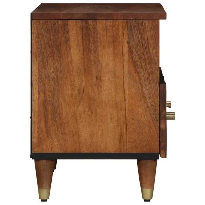 ТВ шкаф Меден кафяв 70 x 33 x 46 см Солидно мангово дърво