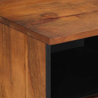 ТВ шкаф Меден кафяв 70 x 33 x 46 см Солидно мангово дърво