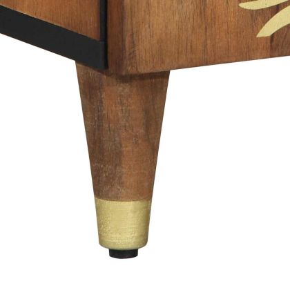 Служебен шкаф Кафяво 60 x 33 x 75 cm Солидно мангово дърво