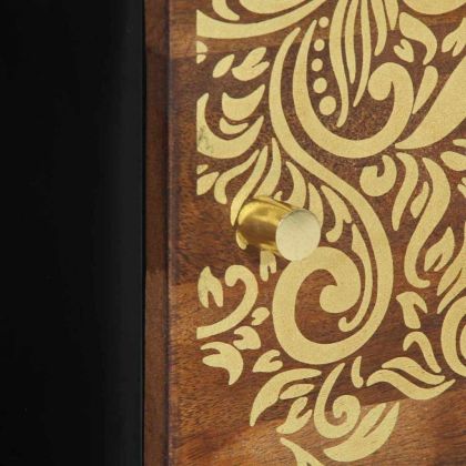 Масичка за кафе Меден кафяв 80 x 50 x 40 cm