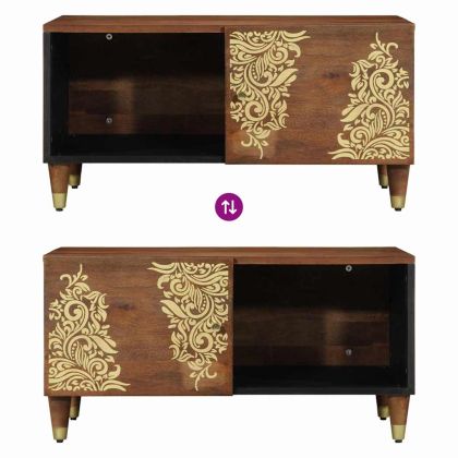 Масичка за кафе Меден кафяв 80 x 50 x 40 cm