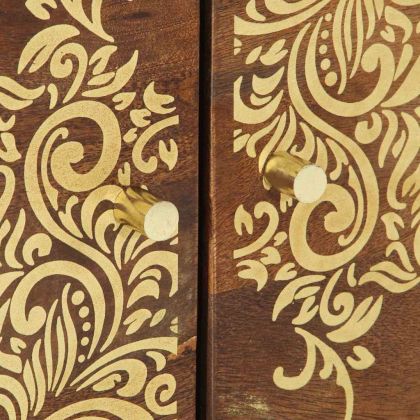 Масичка за кафе Меден кафяв 80 x 50 x 40 cm