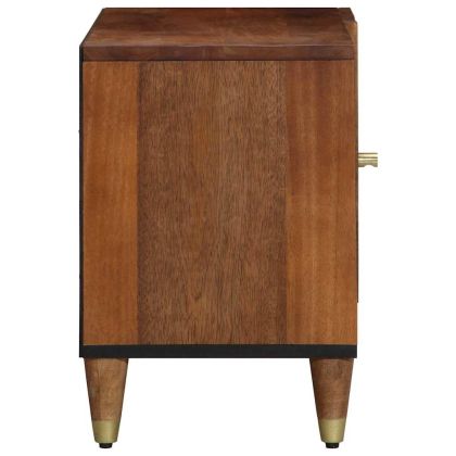 ТВ шкаф Меден кафяв 80 x 33 x 46 см Солидно мангово дърво