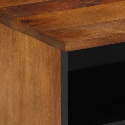 ТВ шкаф Меден кафяв 100 x 33 x 46 см Солидно мангово дърво
