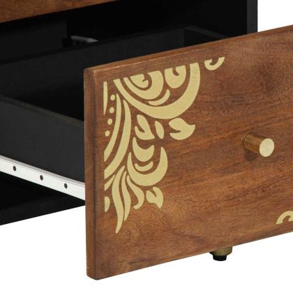 Служебен шкаф Кафяво 40 x 33 x 75 см Солидно мангово дърво