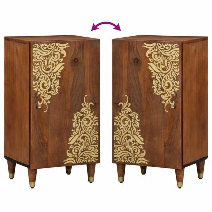 Служебен шкаф Кафяво 40 x 33 x 75 см Солидно мангово дърво