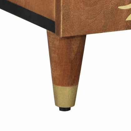 Служебен шкаф Кафяво 90 x 33 x 75 см Солидно мангово дърво