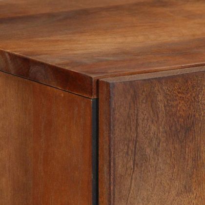 Висок шкаф с рафт Кафяво 60 x 33 x 100 см Солидно мангово дърво