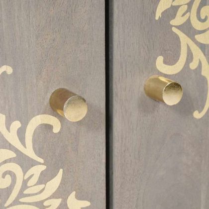 Служебен шкаф Сив и златен 60 x 33 x 75 cm