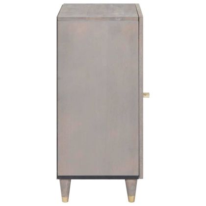 Служебен шкаф с рафт с врата Сив и златен 40 x 33 x 75 см