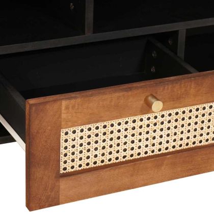 Шкафове и стелажи за съхранение на медии с чекмедже Кафяво