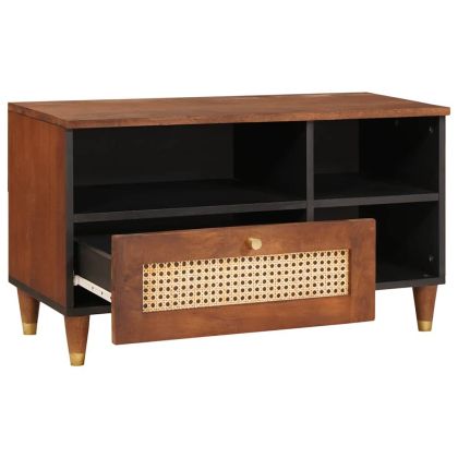 Шкафове и стелажи за съхранение на медии с чекмедже Кафяво