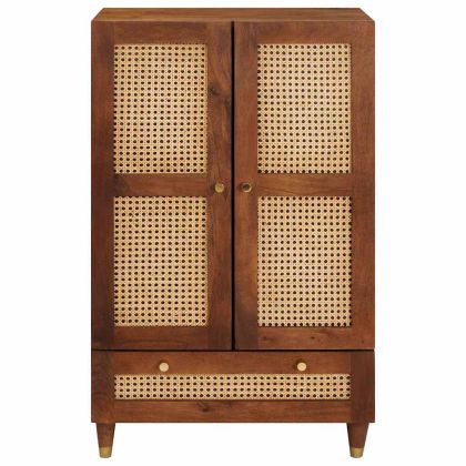 Висок шкаф Кафяво 60 x 33,5 x 100 см Солидно мангово дърво