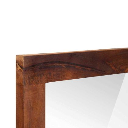 Огледало с огледало Кафяво и сребристо 50 x 70 cm