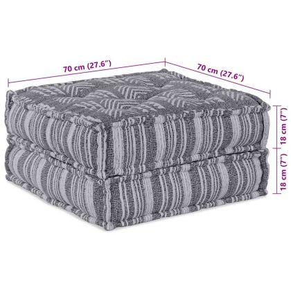 Модулен диван Сив принт 70 x 70 x 36 см текстил