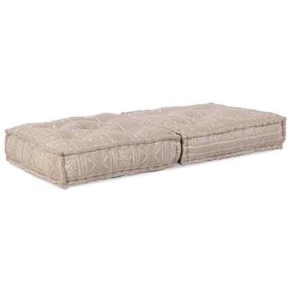 Модулен диван Светло кафяво 70 x 70 x 36 см текстил