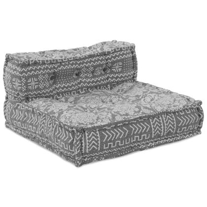 Модулен диван Светлосиво 70 x 70 x 56 см текстил