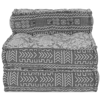 Модулен диван Светлосиво 70 x 70 x 56 см текстил