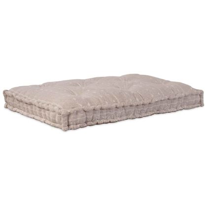 Възглавница за диван Светло кафяво 120 x 80 x 12 cm текстил