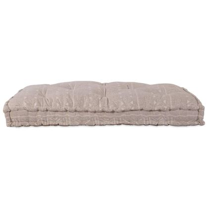 Възглавница за диван Светло кафяво 120 x 80 x 12 cm текстил