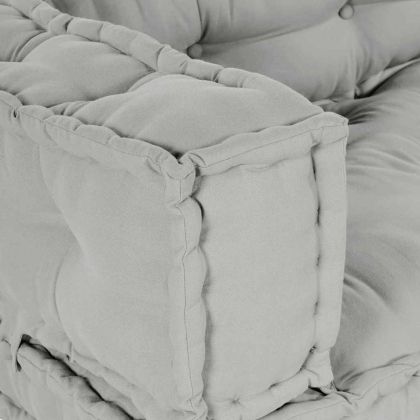 Възглавница за диван 3 pcs Сив текстил