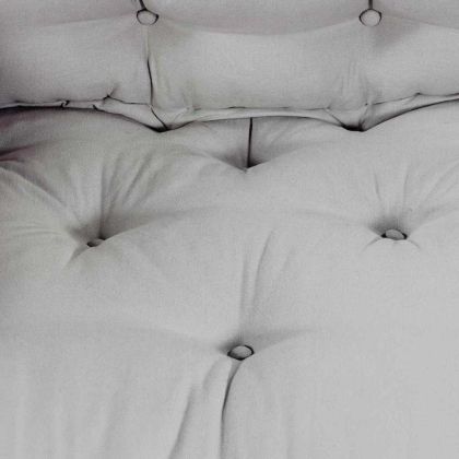 Възглавница за диван 3 pcs Сив текстил