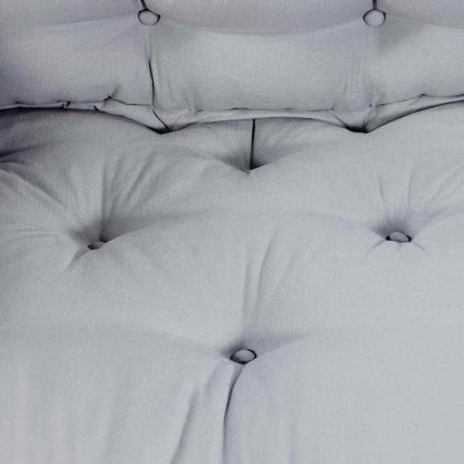 Възглавница за диван Сив 120 x 80 x 12 cm текстил