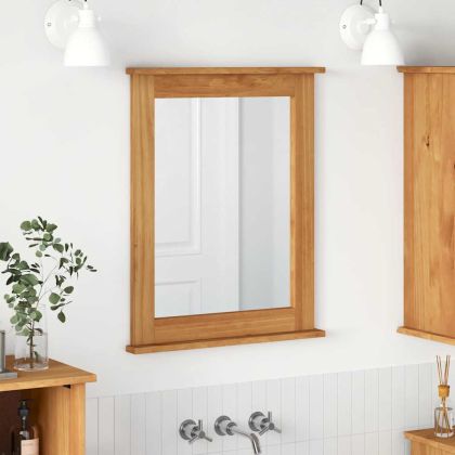 Огледало VIGO Меденокафяво 55.5 x 5 x 70 см Борово дърво масив