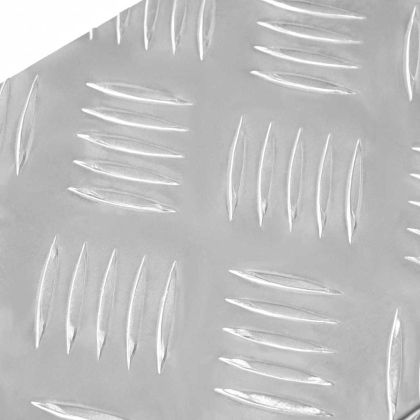 Шахматни плочи 5 pcs Сребрист 60 x 18 см Алуминий