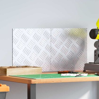 Шахматни плочи 2 pcs Сребрист 30 x 30 cm Алуминий