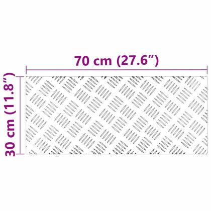 Шахматни плочи 2 pcs Сребрист 70 x 30 cm Алуминий