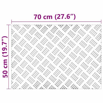 Шахматни плочи 4 pcs Сребрист 70 x 50 cm Алуминий