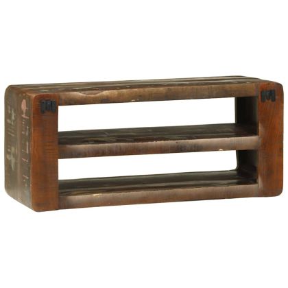 ТВ шкаф с рафт 80 x 32 x 36 см Масивна регенерирана дървесина