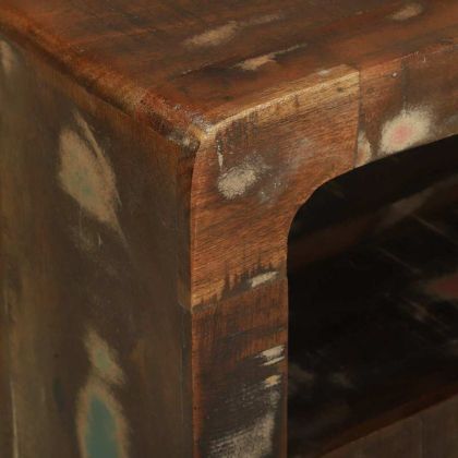 ТВ шкаф с рафт 80 x 32 x 36 см Масивна регенерирана дървесина