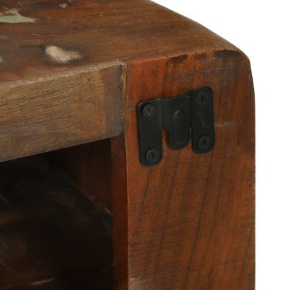 ТВ шкаф с рафт 80 x 32 x 36 см Масивна регенерирана дървесина